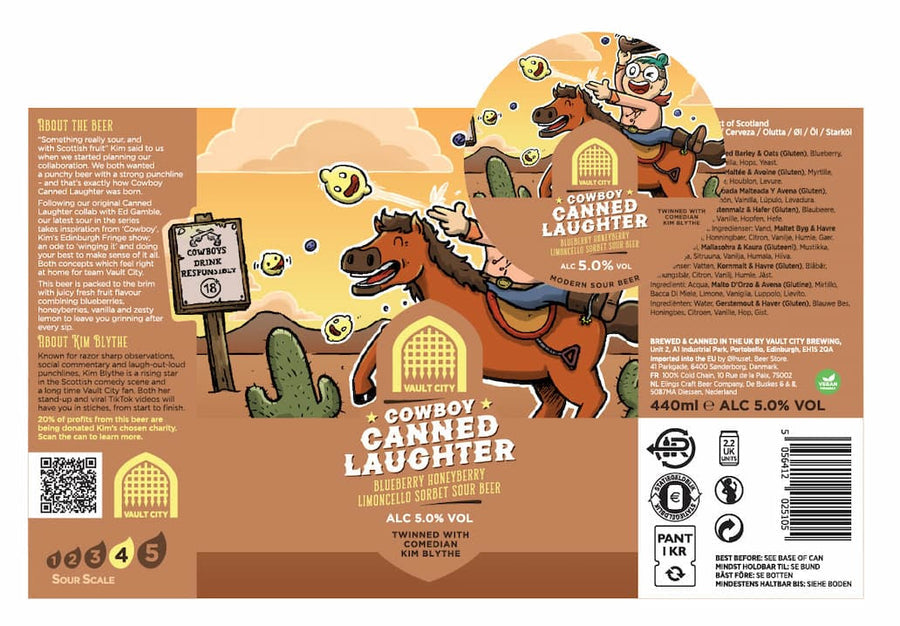 Vault City Cowboy Canned Laughter Sour 5.0% 440ml can