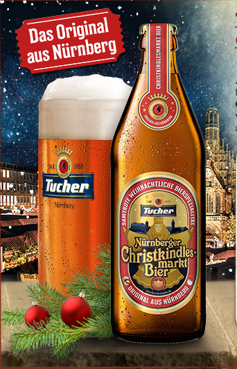 Tuchel Brau, Nurnberger Christkindlesmarkt Bier Festbier 5% 500ml bottle