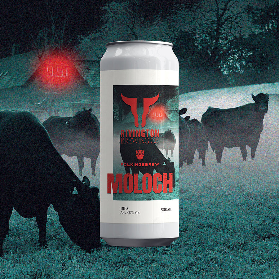 Moloch Rivington Brewing Co X Folkingebrew DIPA 8% 500ml can