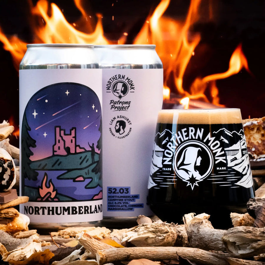 52.03 Northumberland Northern Monk Campfire Imperial Stout, 8.2%, 440ml Can