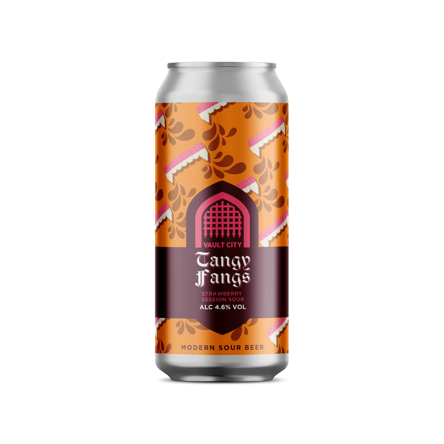 Vault City Brewing Tangy Fangs Strawberry Session Sour 4.6% 440ml can