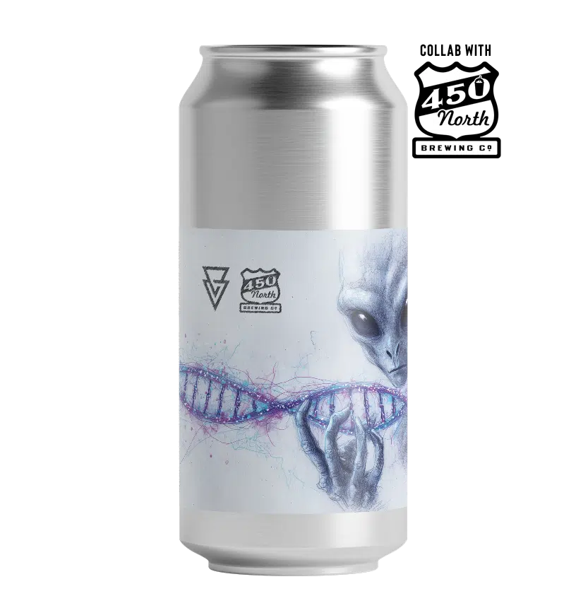 Operation Genome [26.03] 450 North Azvex Brewing X 450 North Brewing Co Apple, Pineapple, Lemon, Coconut, Blue Spirulina Smoothie Sour, 8%, 440ml Can