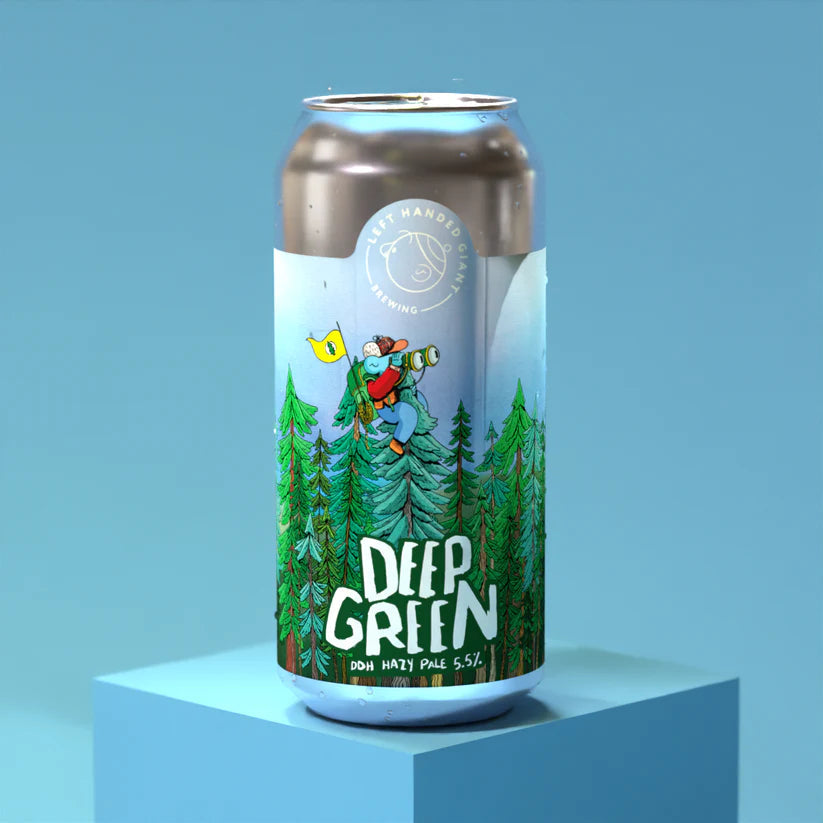 Deep Green Left Handed Giant DDH Hazy Pale Ale 5.5% 440ml can