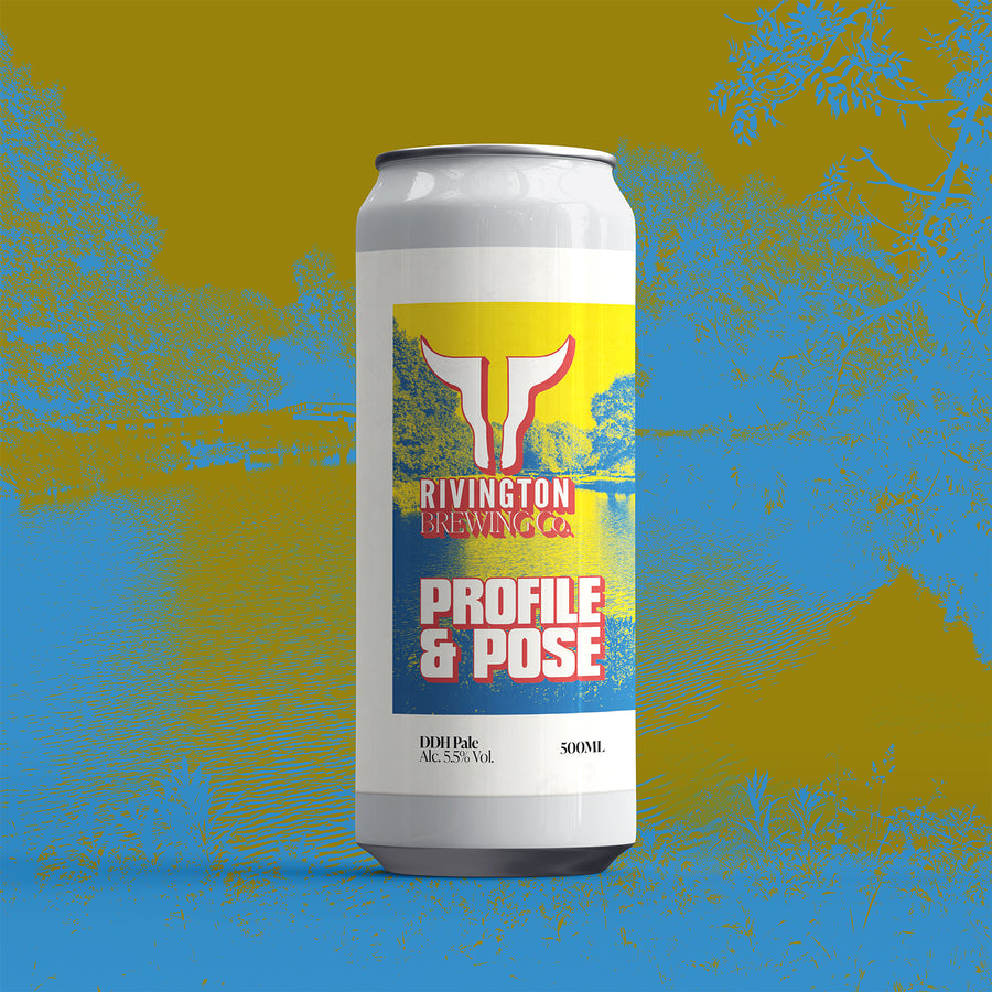 Profile and Pose Rivington Brewing Co DDH Pale Ale 5.5% 500ml can