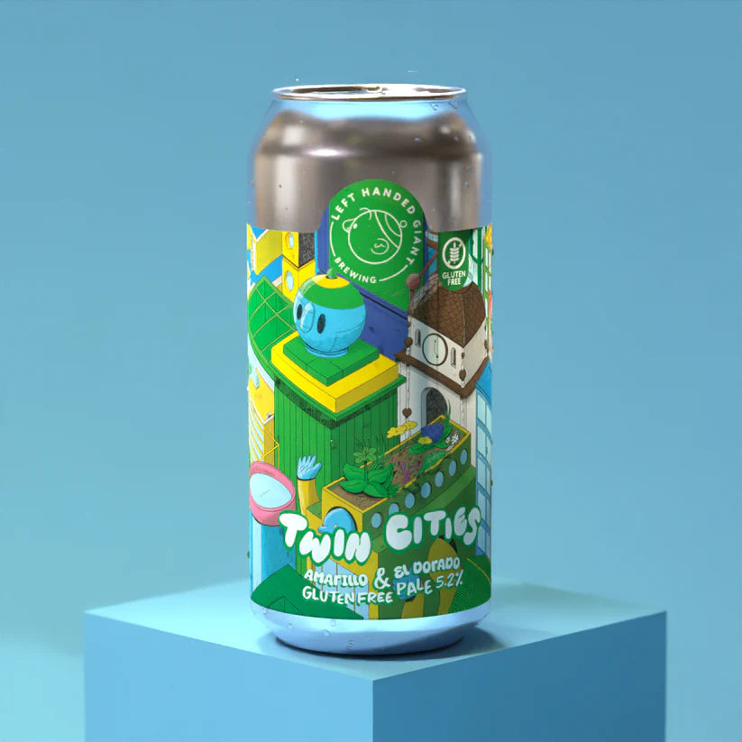 Left Handed Giant Twin Cities Amarillo and El Dorado Gluten Free Pale Ale 5.2% 440ml can