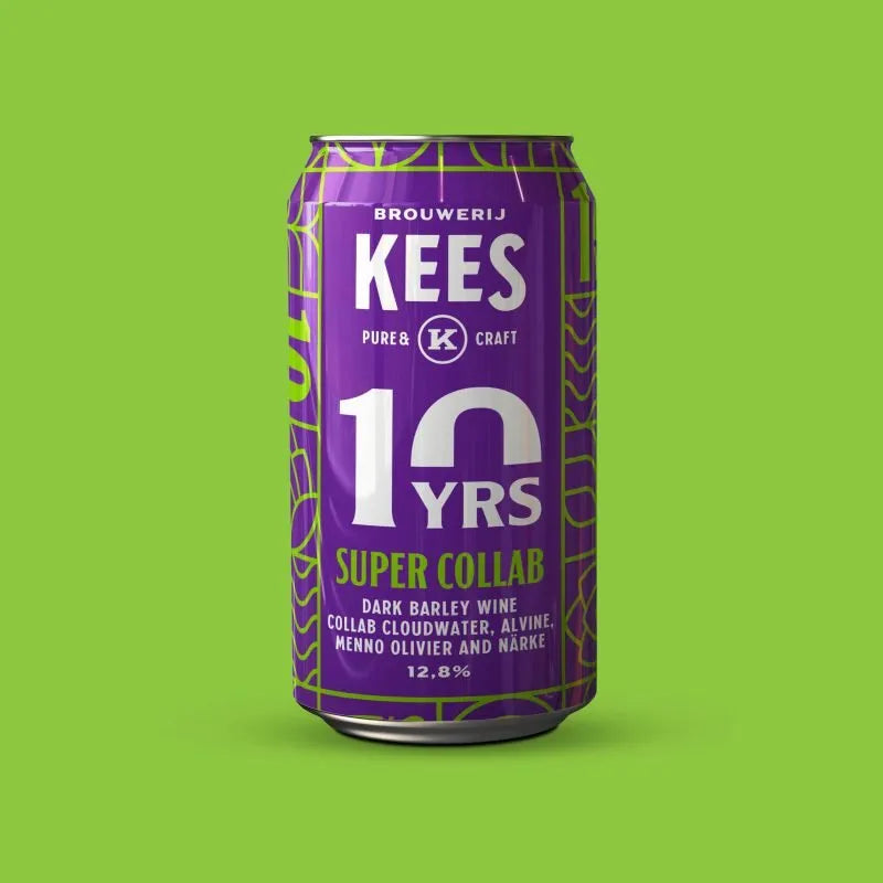 Brouwerij Kees XCloudwater X Alvine X Menno Olivier X Narke10 Years Smoked Dark Barley Wine 12.8% 330ml can