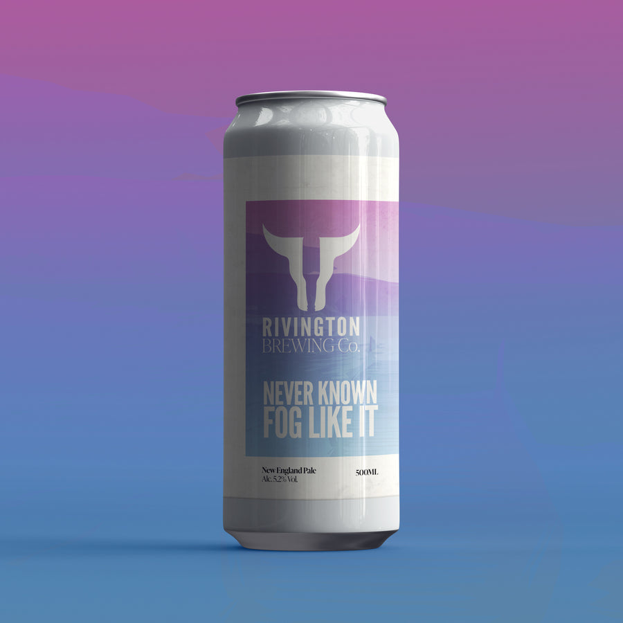 Never Known Fog Like It Rivington Brewing Co New England Pale 5.2% 500ml can