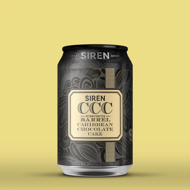 Siren Craft Brew Deconstructed Barrel Chocolate Caribbean Chocolate Cake Tropical Stout Aged on Bourbon Barrel Staves 8.4% 330 ml can