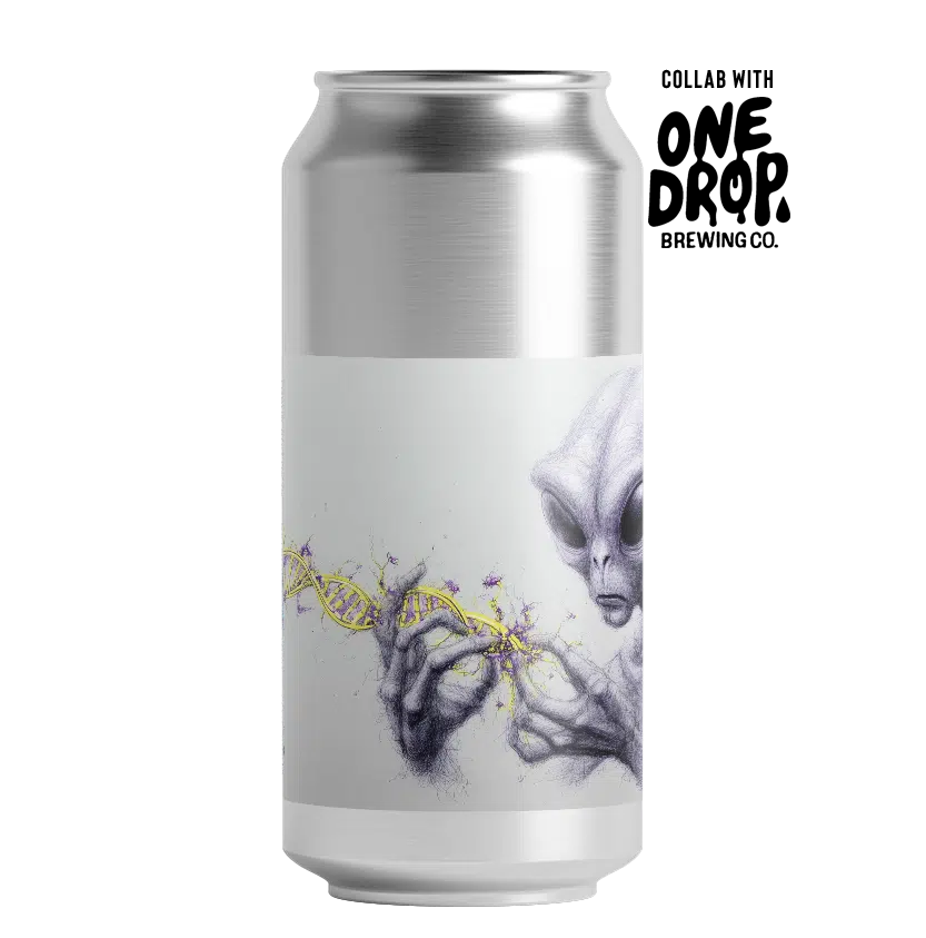 Operation Genome [26.05] One Drop Azvex Brewing X One Drop Brewing Co Mango & Blackberry Ice Cream Sour, 6%, 440ml Can