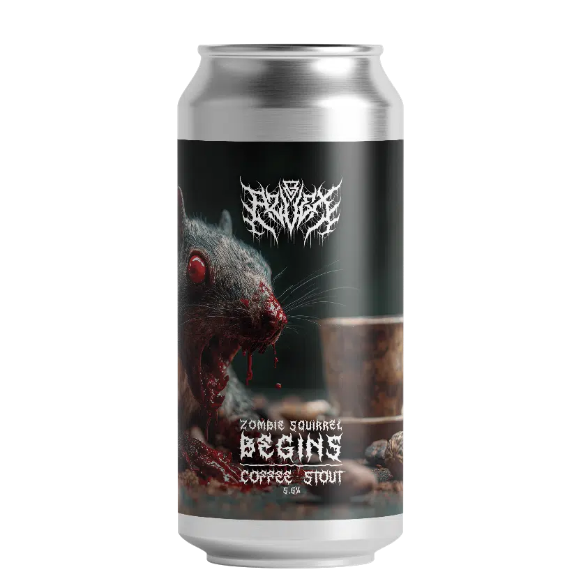 Azvex Brewing Zombie Squirrel Begins Coffee and Cacao Stout,5.6% 440ml can