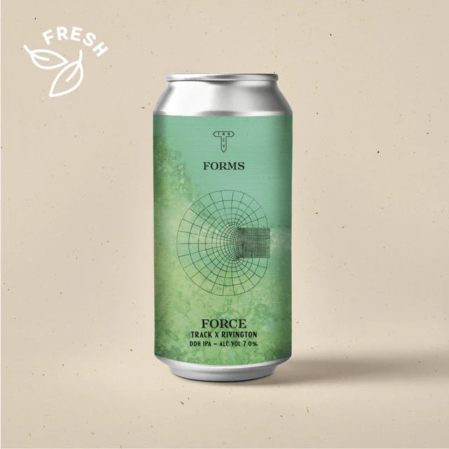 Track Brewing X Rivington Brewing Co Force DDH IPA 7% 440ml can