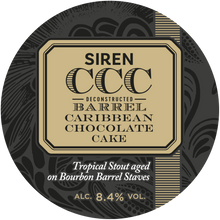 Siren Craft Brew Deconstructed Barrel Chocolate Caribbean Chocolate Cake Tropical Stout Aged on Bourbon Barrel Staves 8.4% 330 ml can