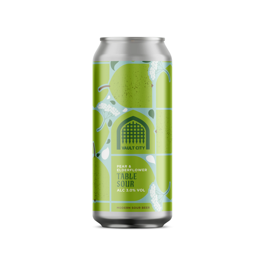 Vault City Pear & Elderflower Table Sour 3.0% 440ml can