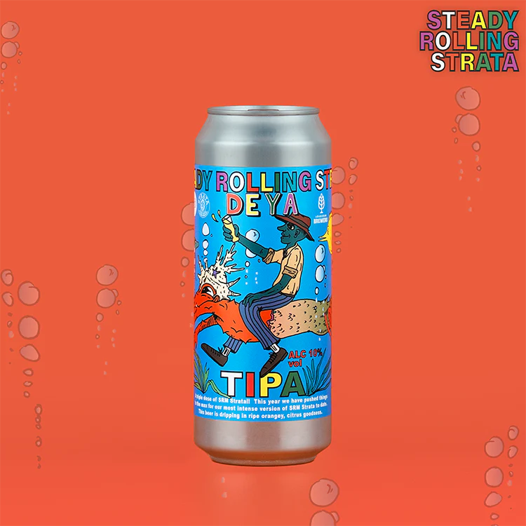 Deya Brewing Co TIPA Steady Rolling Strata Triple IPA 10% 500ml can