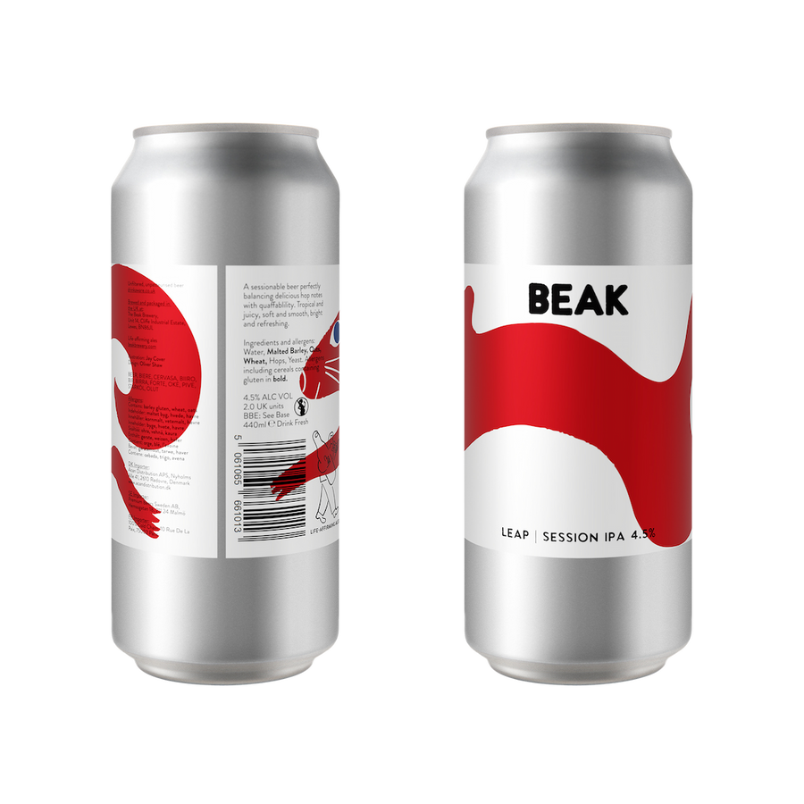Leap Beak Brewery session IPA 4.5% 440ml can