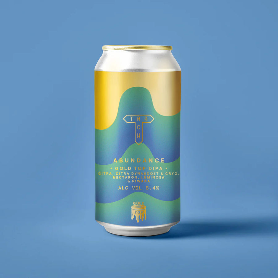 Abundance Track Brewing Co Gold Top DIPA, 8.4%, 440ml Can