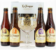La Trappe Gift Set Bierbrouwerij De Koningshoeven 4x 330ml bottles and glass
