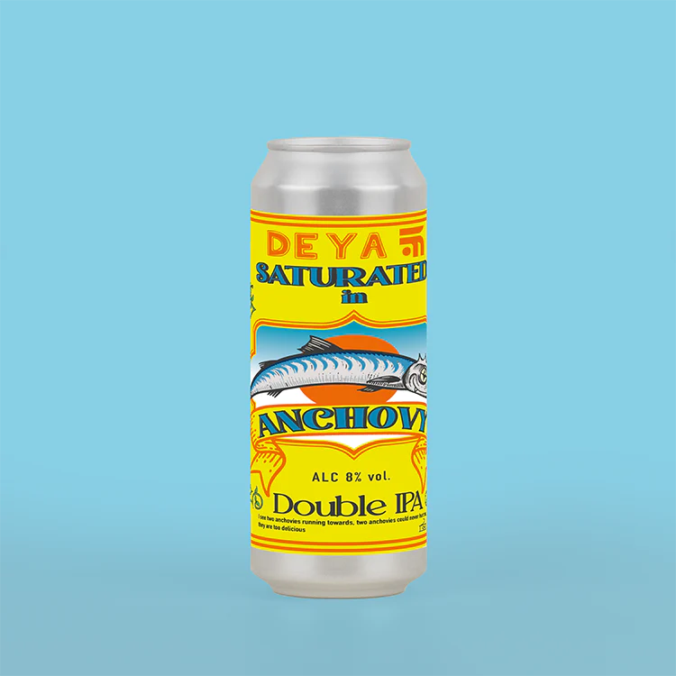 Saturated in Anchovy Deya Brewing DIPA, 8%, 500ml Can