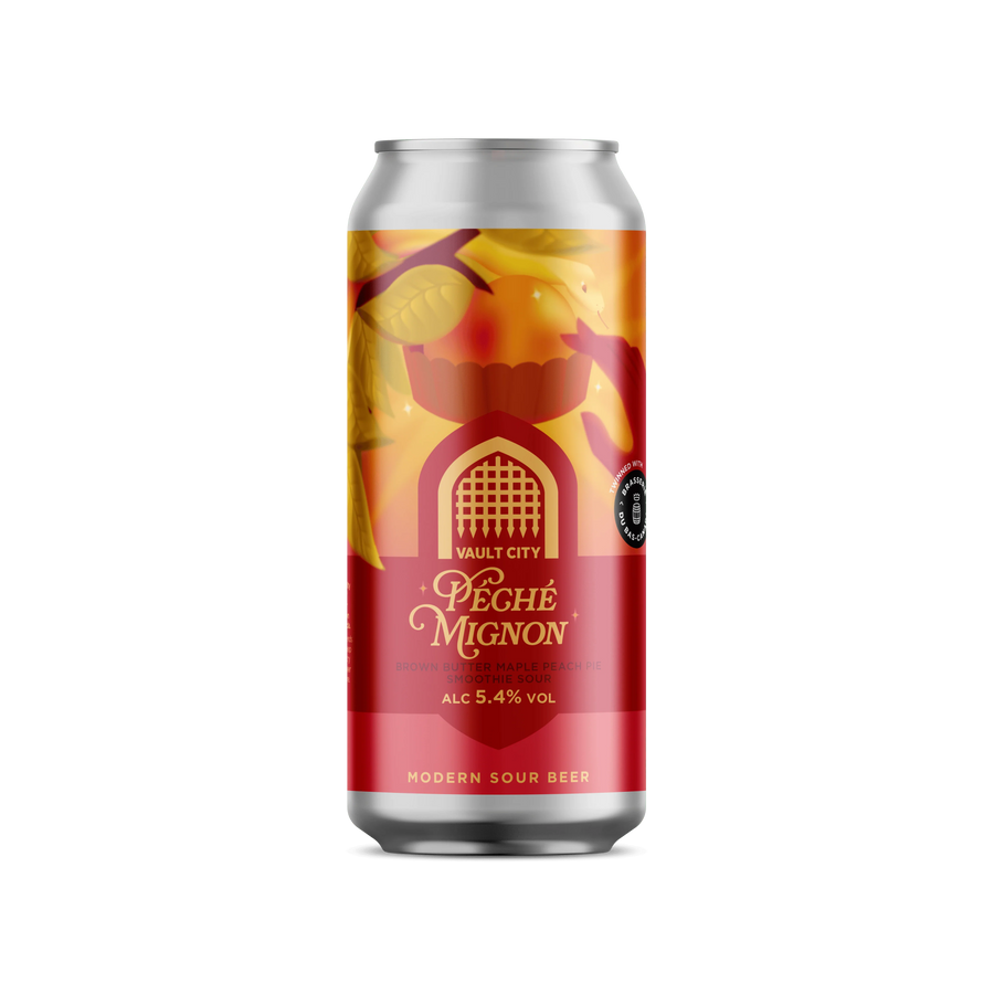 Péché Mignon Vault City X Brasserie du Bas-Canada Brown Butter Maple Peach Pie Smoothie Sour, 5.4%, 440ml Can