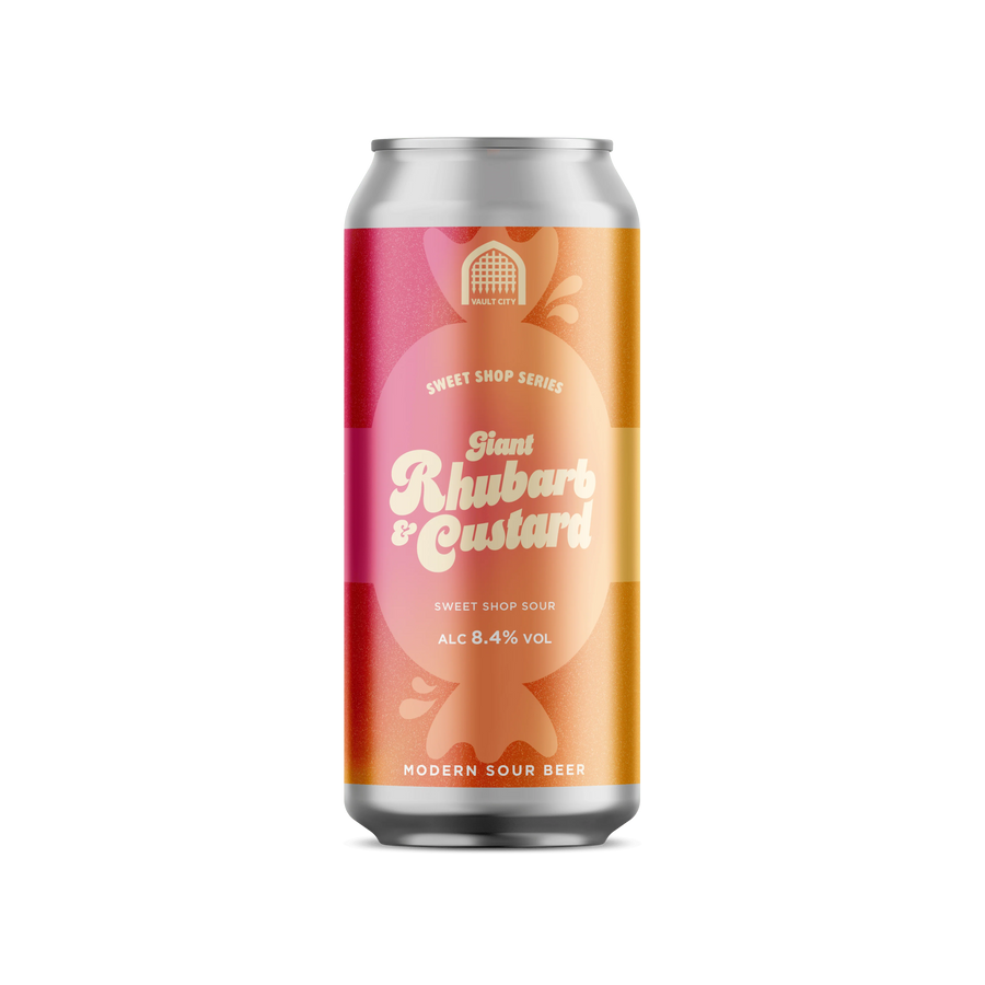 Giant Rhubarb and Custard Vault City Rhubarb and Custard Sour 8.4% 440ml can