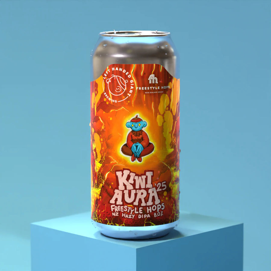Left Handed Giant Kiwi Aura’25 X Pikimai Hops DDH Hazy Pale Ale 5.5% 440ml can