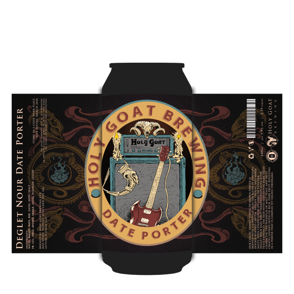 Deglet Nour Date Porter Holy Goat Brewing Date Porter, 5.9%, 440ml Can