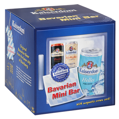 Kaiserdom Bavarian Mini Bar Helles Weifbier,Dark Lager, Kellerbier, and Helles 4.7-4.8% 4 can gift pack