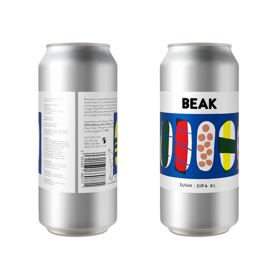 Beak Brewery Sushi Dipa 8% 440 ml can