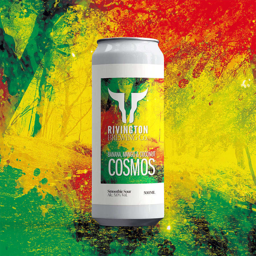 Cosmos Rivington Brewing Co Banana Coconut Cream Mango Vanilla Smoothie Sour 5% 500ml can