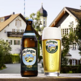 Ayinger Lager Hell Ayinger Privatbrauerei Lager Hell, 4.9%, 500ml Bottle
