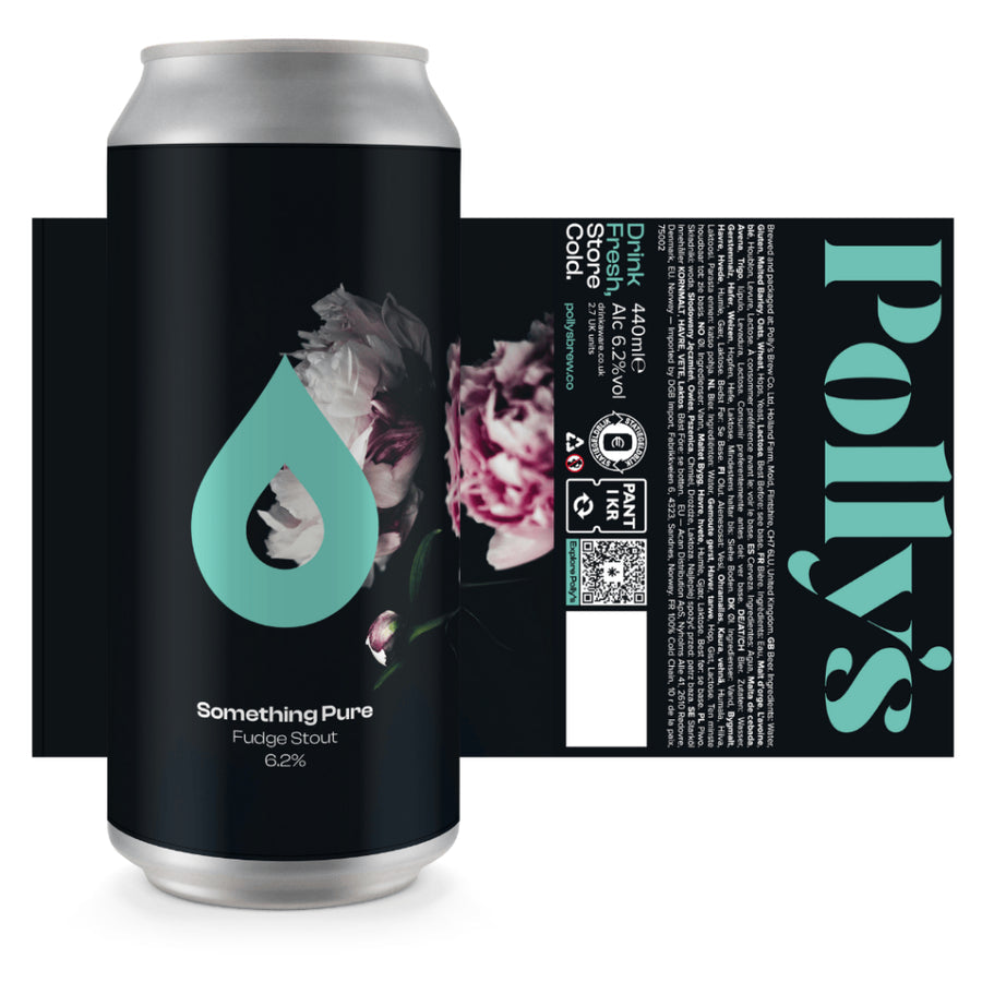 Pollys Brew Co Something Pure Fudge Stout 6.2% 440ml can