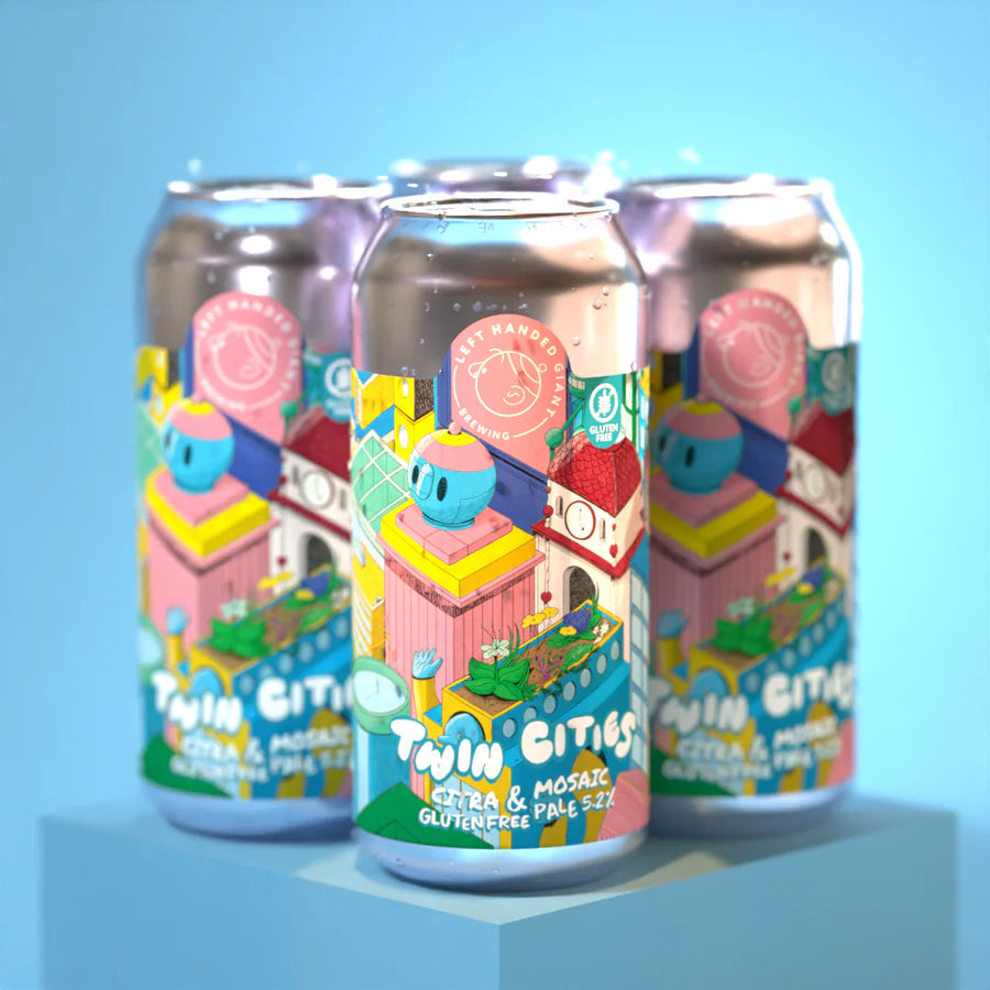 Twin Cities Citra & Mosaic Left handed Giant Gluten Free Hazy Pale Ale 5.2% 440 ml can