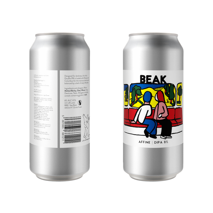 Affine Vendor Beak Brewery DIPA, 8%, 440ml Can