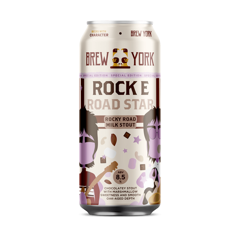 Rock-E-Road Brew York Rocky Road Milk Imperial Stout, 8.5%, 440ml Can