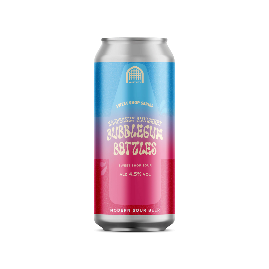 Raspberry Blueberry Bubblegum Bottles Vault City Raspberry Blueberry Bubblegum Bottle 4.5% 440ml can