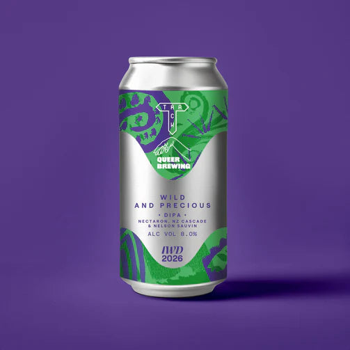 Wild & Precious Track Brewing Co X Queer Brewing dipa 8% 440ml can