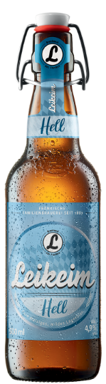 Hell Brauhaus Leikeim Helles Lager, 4.9%, 500ml Bottle