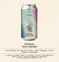 Track Brewing Co X Badlands Brewing Company Spiral DDH Dipa 8.2% 440ml can