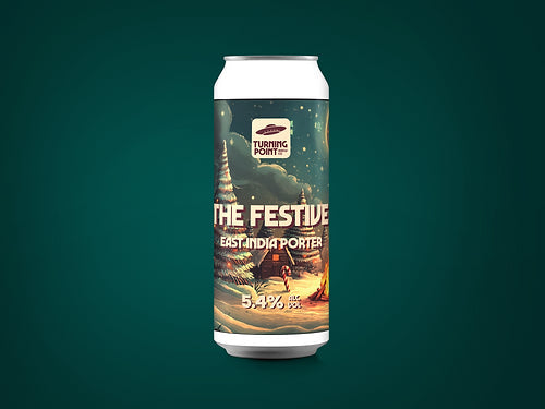 The Turning Point Brew Co The Festive East India Porter 5.4% 440ml can