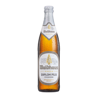 Diplom Pils Privatbrauerei Waldhaus Pilsner, 4.9%, 500ml Bottle