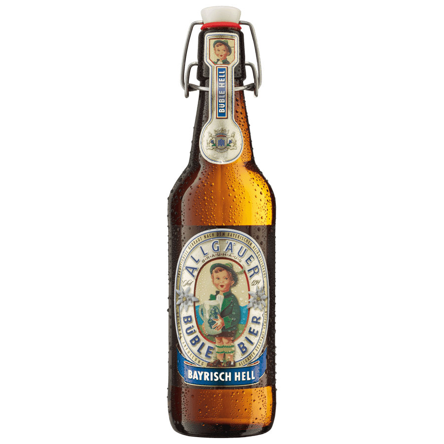 Allgauer Brauhaus Bayrisch Hell Helles Lager 4.7% 500ml bottle