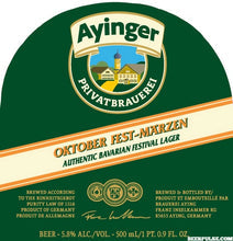 Ayinger Fest Marzen 5.8% 500ml bottle