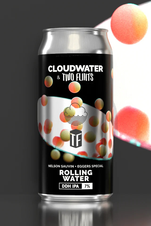 Cloudwater X Two Flints Rolling Water DDH IPA 7% 440 ml can