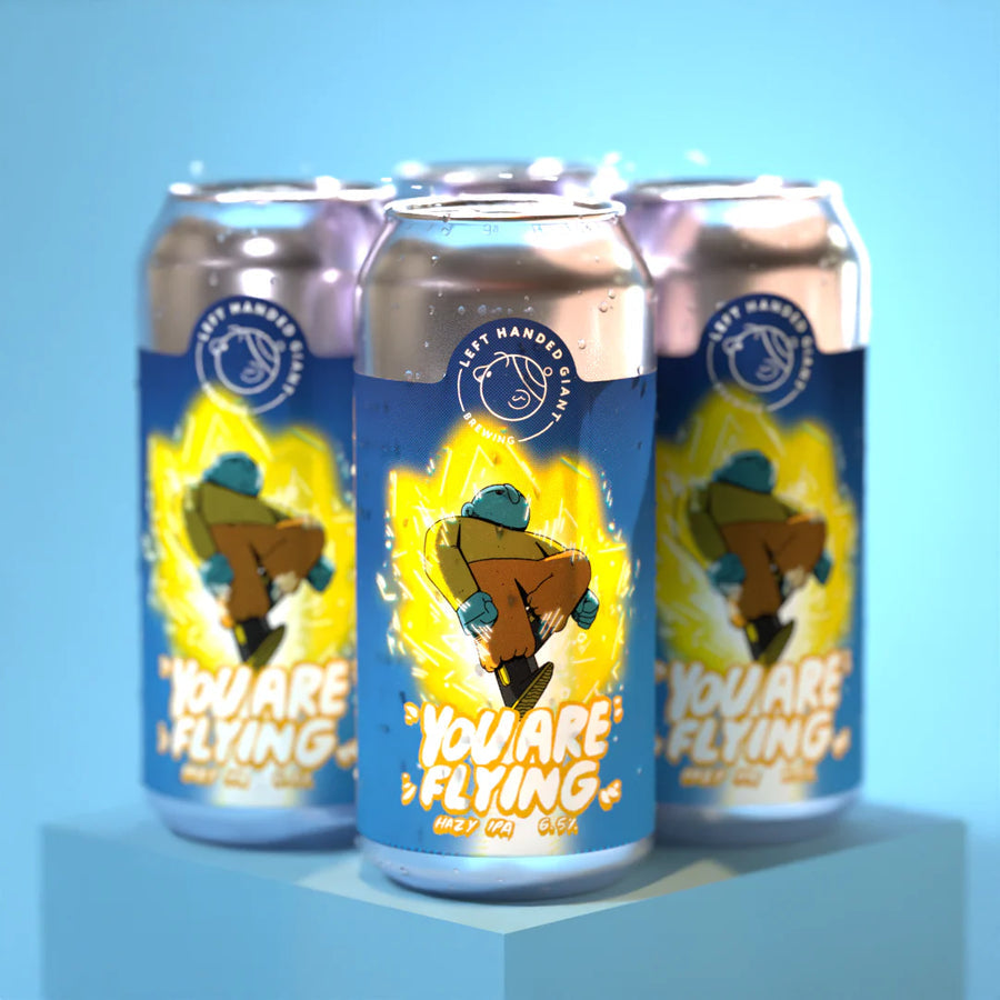 You are Flying Left Handed Giant Hazy IPA 6.5% 440ml can
