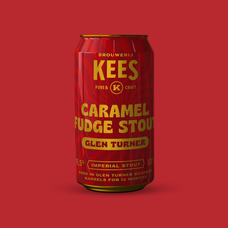 Brouwerij Kees Glen Turner Bourbon Barrel Aged Imperial caramel Fudge Stout 11.5% 330ml can