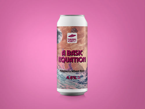 Turning Point A Basic Equation Raspberry Wheat Beer 4.8% 440ml can