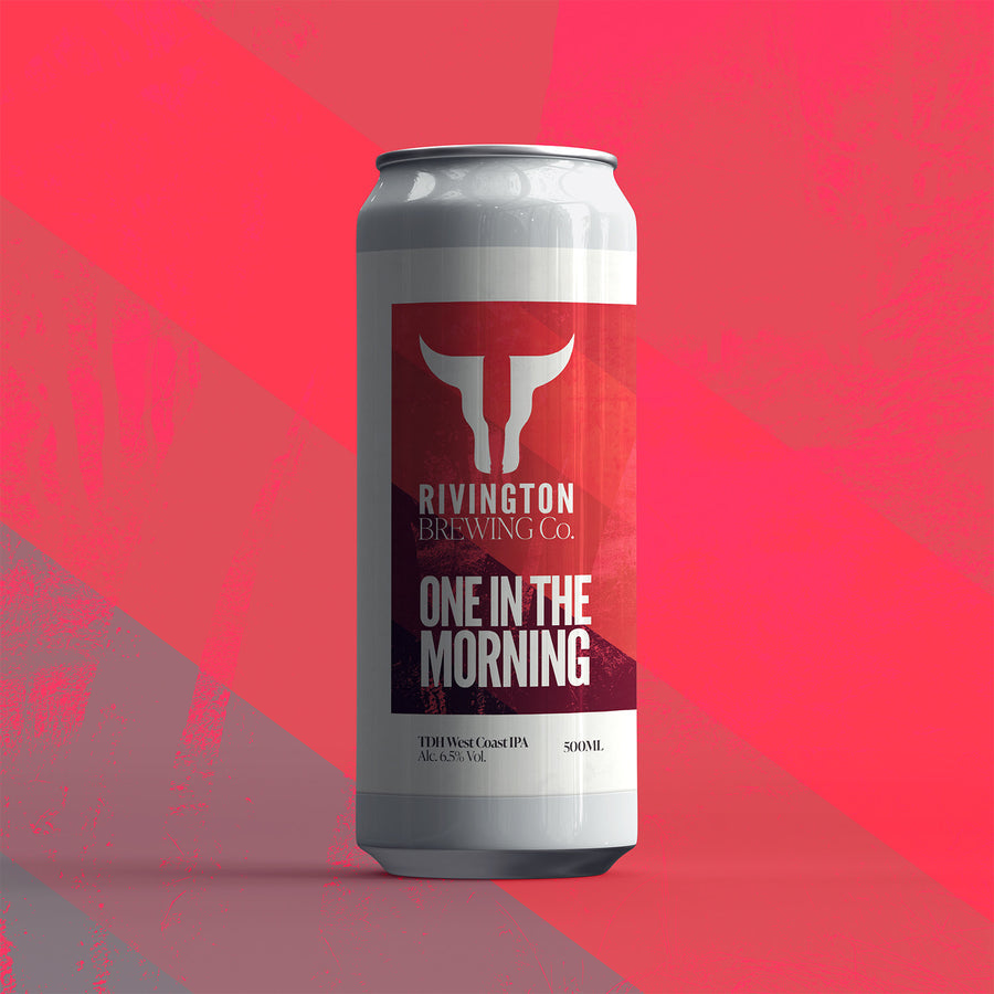 Rivington Brewing Co One In The Morning TDH West Coast IPA 6.5% 500ml can