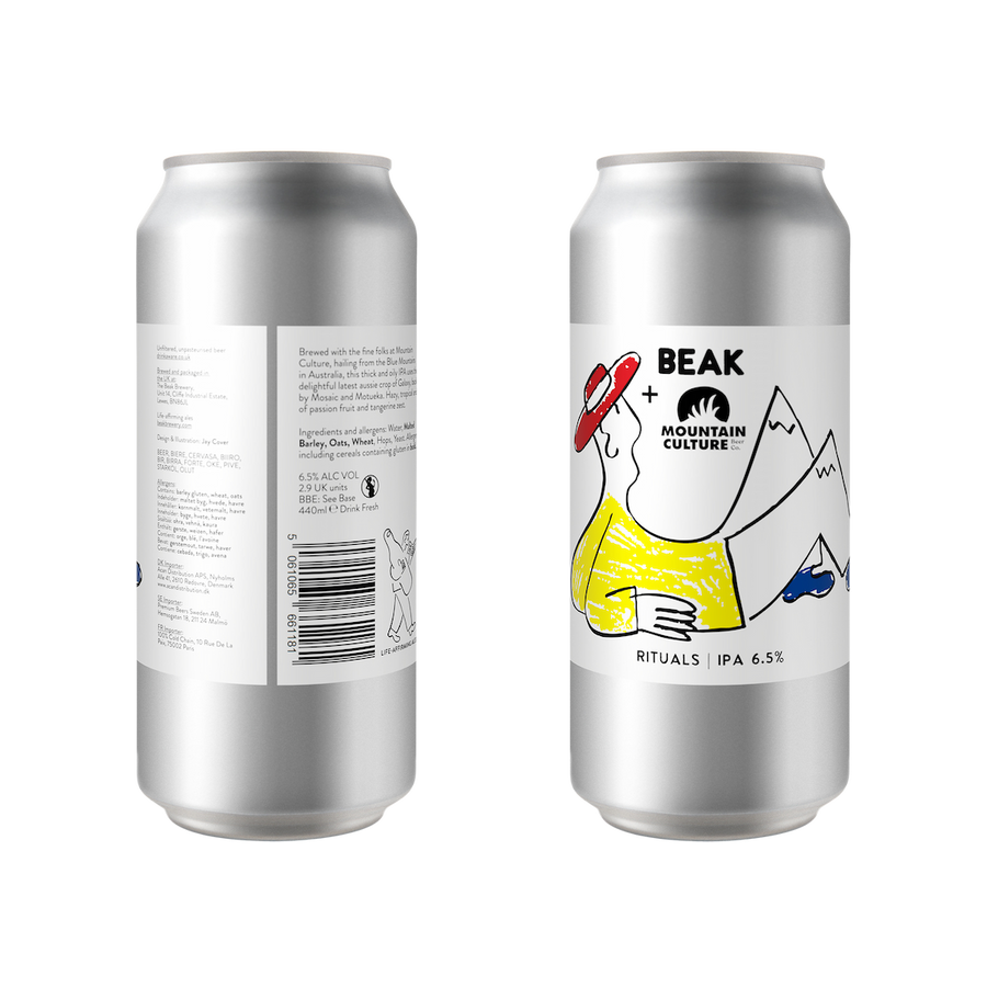 Rituals Beak Brewery X Mountain Culture IPA, 6.5%, 440ml Can