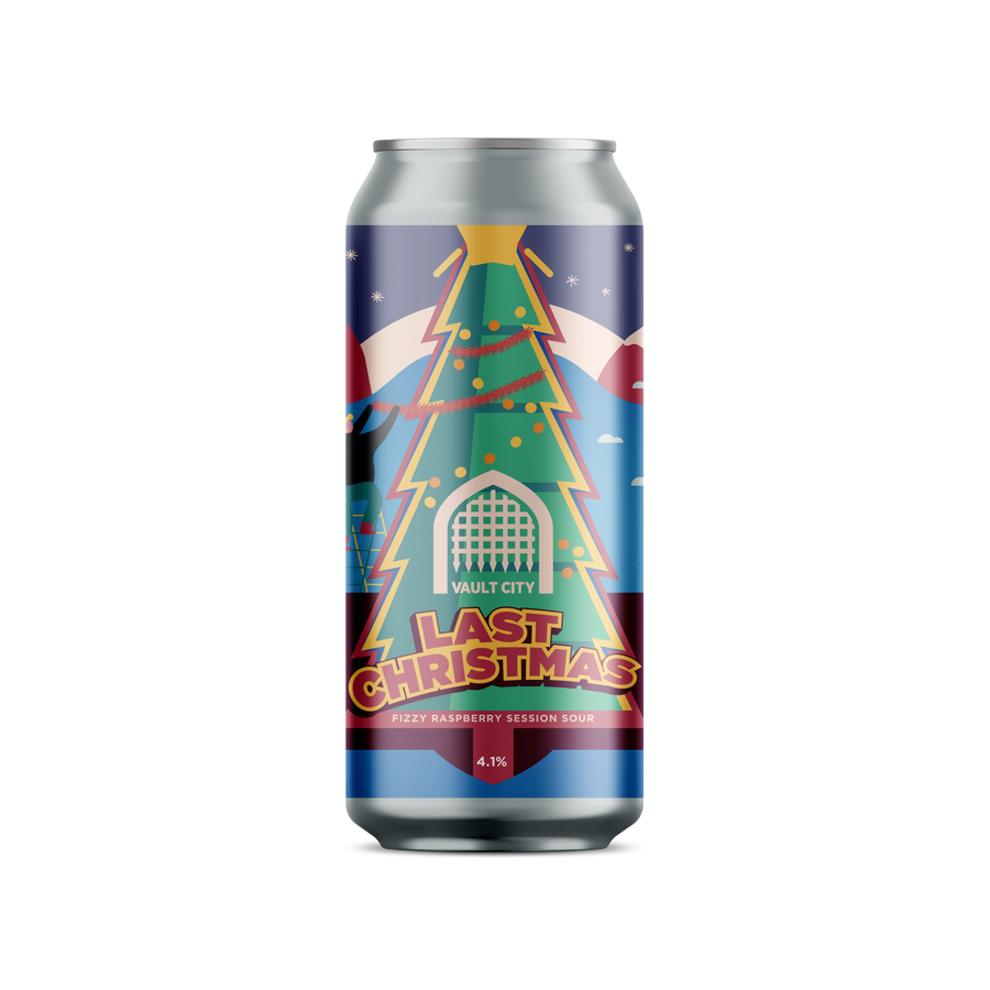 Vault City Last Christmas Fizzy Raspberry Session Sour 4.1% 440ml can