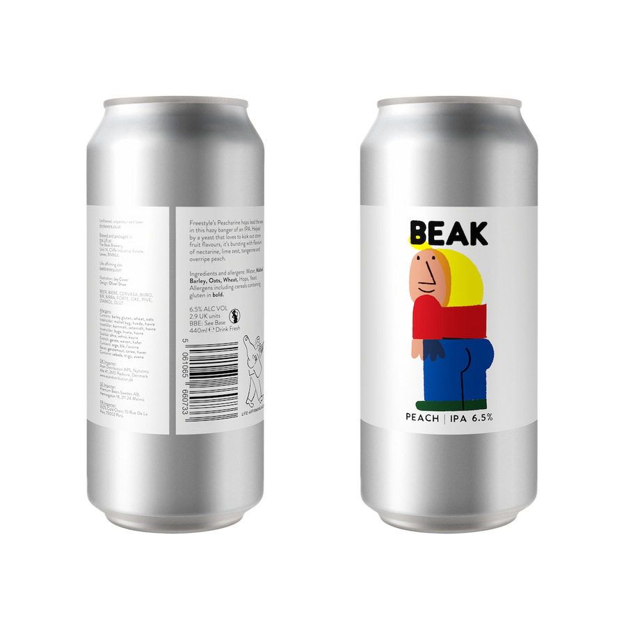 Beak, Peach, IPA, 6.5%, 440ml can